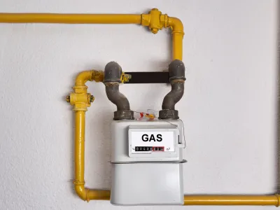 a natural gas meter 