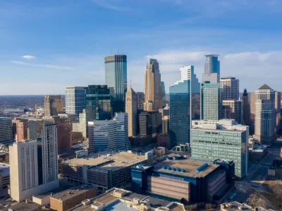 the Minneapolis skyline