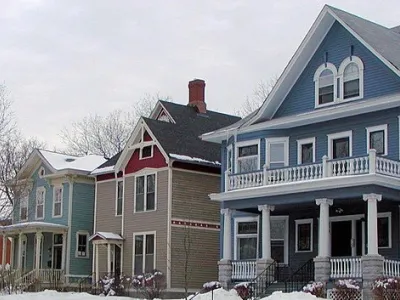 Homes in winter