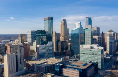 the Minneapolis skyline