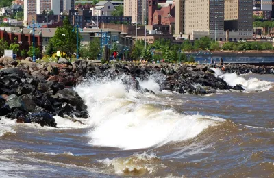 the shores of Duluth, Minnesota