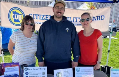 Carmen, Kevin, and Alexis at a CUB event