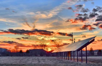 solar winter sunset