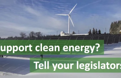 support clean energy - tell your legislators