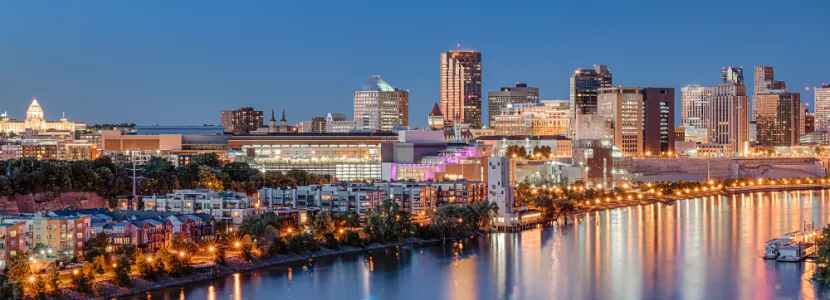 St. Paul city skyline