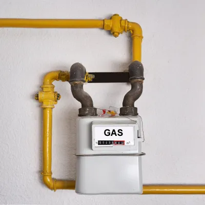 a natural gas meter 