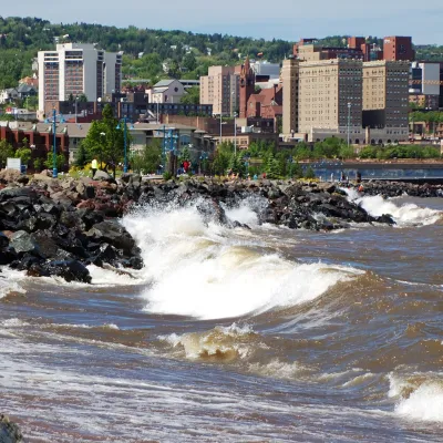 the shores of Duluth, Minnesota